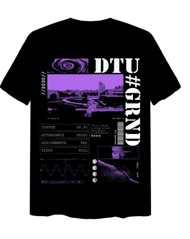 Streetwear Graphic Tee — Black, front